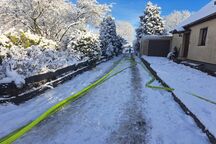 Schläuche mussten verlegt werden