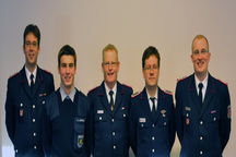 Torsten Biermann(FF Barmstedt), Hans Rüpcke(JF Schenefeld), Ernst-Niko Koberg(FF Heist), Jan Heitmann(FF Prisdorf) und Robin Thießen(FF Wedel)