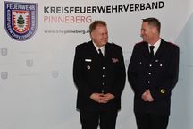 Die neue Kreiswehrführung seit dem 1. April: Stefan Mohr (links) und sein Stellvertreter Christian Grundorf.