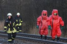 CSA-Trupps der Werkfeuerwehr Maschen kommt vom Einsatz zurück.