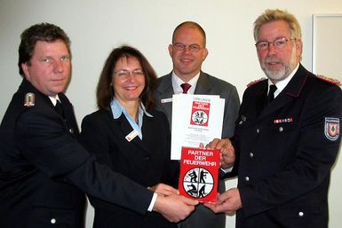 Lorenz Groth, Urte Steinberg, Olaf Seiler und Bernd Affeldt (v. l.)