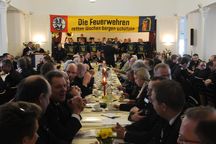 Der Musikzug der FF Hasloh begleitete die Jahreshauptversammlung musikalisch. Fotos: M. Bunk
