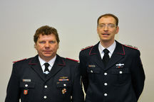 Lorenz Groth(FF Borstel-Hohenraden) - goldenes Ehrenkreuz und Alexander Supthut(FF Pinneberg) - silberne Leistungsspange